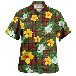MacNeish Modern Clan Badge Tartan Hawaiian Shirt Summer Vibes Style