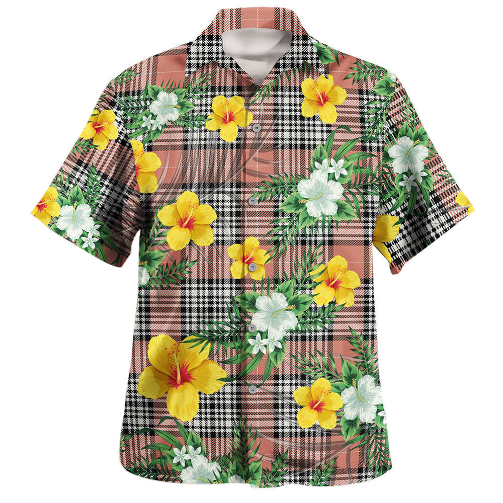 Napier Rose Ancient Clan Badge Tartan Hawaiian Shirt Summer Vibes Style