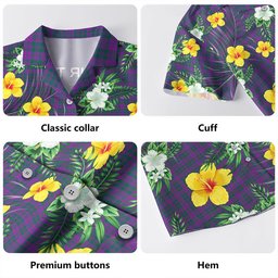 Rae Modern Clan Badge Tartan Hawaiian Shirt Summer Vibes Style