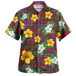 MacNiven Modern Clan Badge Tartan Hawaiian Shirt Summer Vibes Style