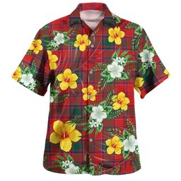 MacLintock Modern Clan Badge Tartan Hawaiian Shirt Summer Vibes Style