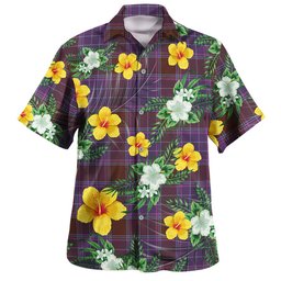 Phillips Weathered Clan Badge Tartan Hawaiian Shirt Summer Vibes Style