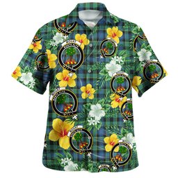 Mouat Clan Badge Tartan Hawaiian Shirt Summer Vibes Style