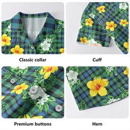 Mouat Clan Badge Tartan Hawaiian Shirt Summer Vibes Style