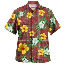 Mouat Clan Badge Tartan Hawaiian Shirt Summer Vibes Style