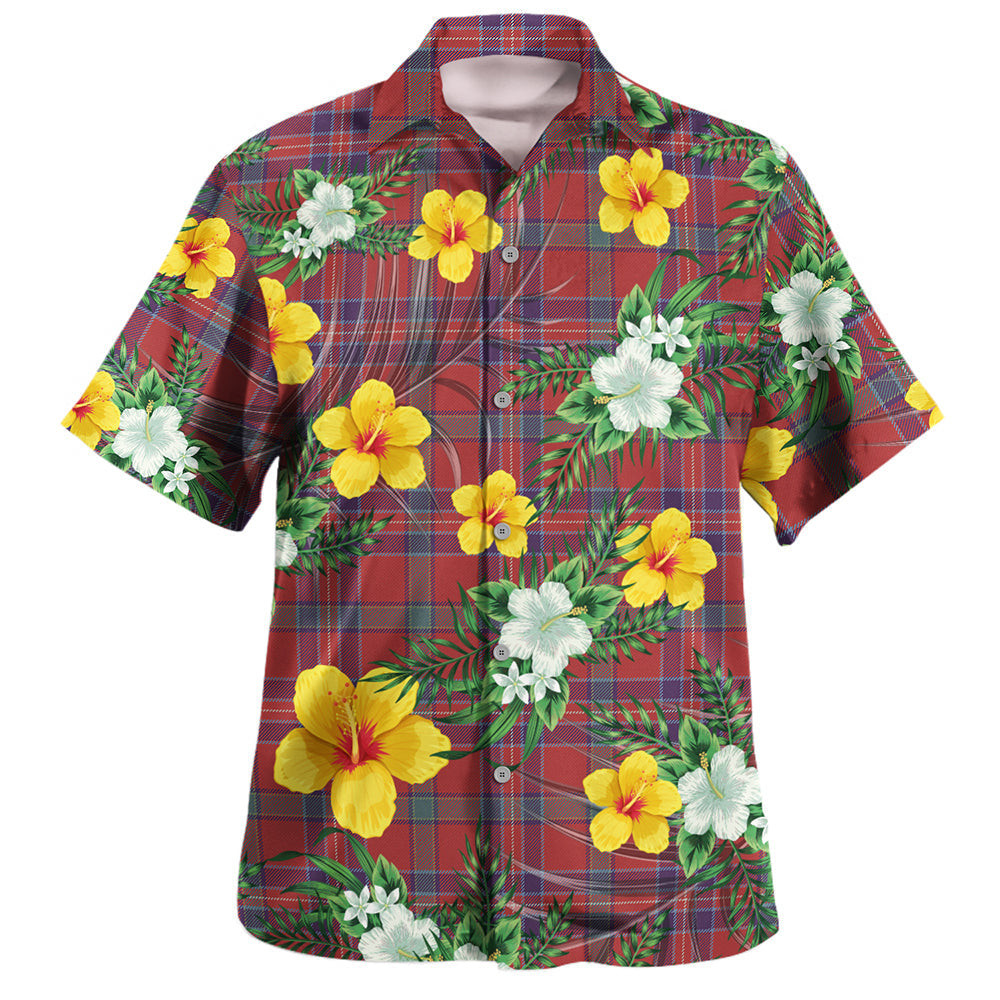 MacNiven Weathered Clan Badge Tartan Hawaiian Shirt Summer Vibes Style