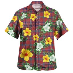 MacNiven Weathered Clan Badge Tartan Hawaiian Shirt Summer Vibes Style