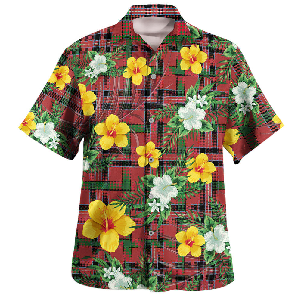 MacNiven Ancient Clan Badge Tartan Hawaiian Shirt Summer Vibes Style