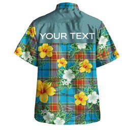 Traill (Trayle) Weathered Clan Badge Tartan Hawaiian Shirt Summer Vibes Style