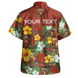 Stewart of Rothesay Ancient Clan Badge Tartan Hawaiian Shirt Summer Vibes Style