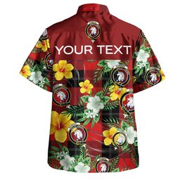 Ramsay Red (Ramsay of Dalhousie) Clan Badge Tartan Hawaiian Shirt Summer Vibes Style