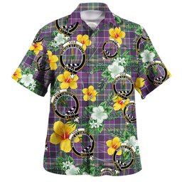 Yule Weathered Clan Badge Tartan Hawaiian Shirt Summer Vibes Style