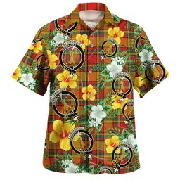 Scrimgeour of Glassary Modern Clan Badge Tartan Hawaiian Shirt Summer Vibes Style