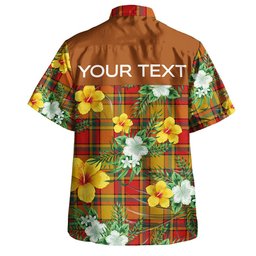 Scrimgeour of Glassary Modern Clan Badge Tartan Hawaiian Shirt Summer Vibes Style