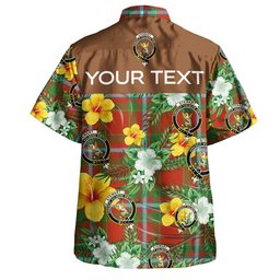 Stewart of Fingask Ancient Clan Badge Tartan Hawaiian Shirt Summer Vibes Style