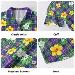Yule Modern Clan Badge Tartan Hawaiian Shirt Summer Vibes Style