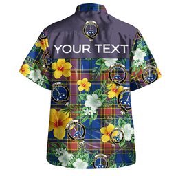 Traill (Trayle) Modern Clan Badge Tartan Hawaiian Shirt Summer Vibes Style