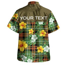 Ramsay Orange Ancient Clan Badge Tartan Hawaiian Shirt Summer Vibes Style