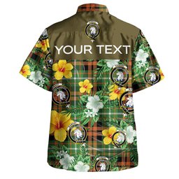 Ramsay Orange Ancient Clan Badge Tartan Hawaiian Shirt Summer Vibes Style