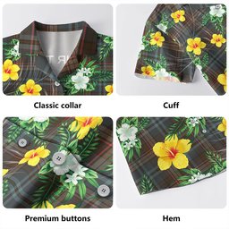 Renton Weathered Clan Badge Tartan Hawaiian Shirt Summer Vibes Style