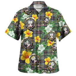 Reid (Mill City) Weathered Clan Badge Tartan Hawaiian Shirt Summer Vibes Style