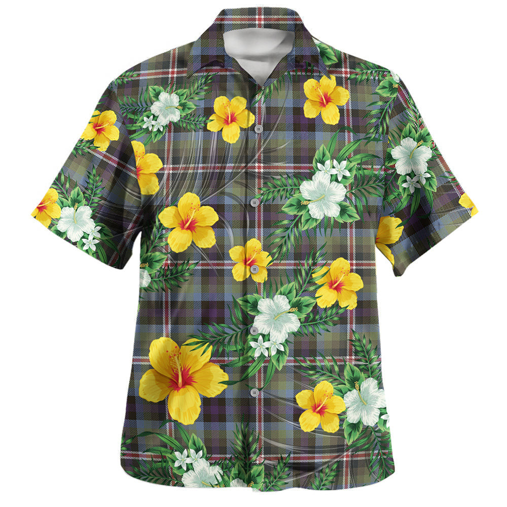 Reid (Mill City) Weathered Clan Badge Tartan Hawaiian Shirt Summer Vibes Style