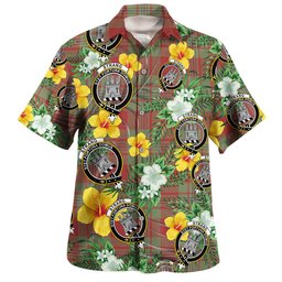 Strang Weathered Clan Badge Tartan Hawaiian Shirt Summer Vibes Style