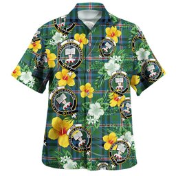 Reid (Mill City) Ancient Clan Badge Tartan Hawaiian Shirt Summer Vibes Style