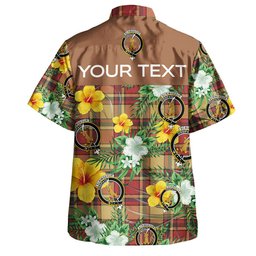Scrimgeour of Glassary Weathered Clan Badge Tartan Hawaiian Shirt Summer Vibes Style