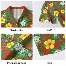 Strang Modern Clan Badge Tartan Hawaiian Shirt Summer Vibes Style