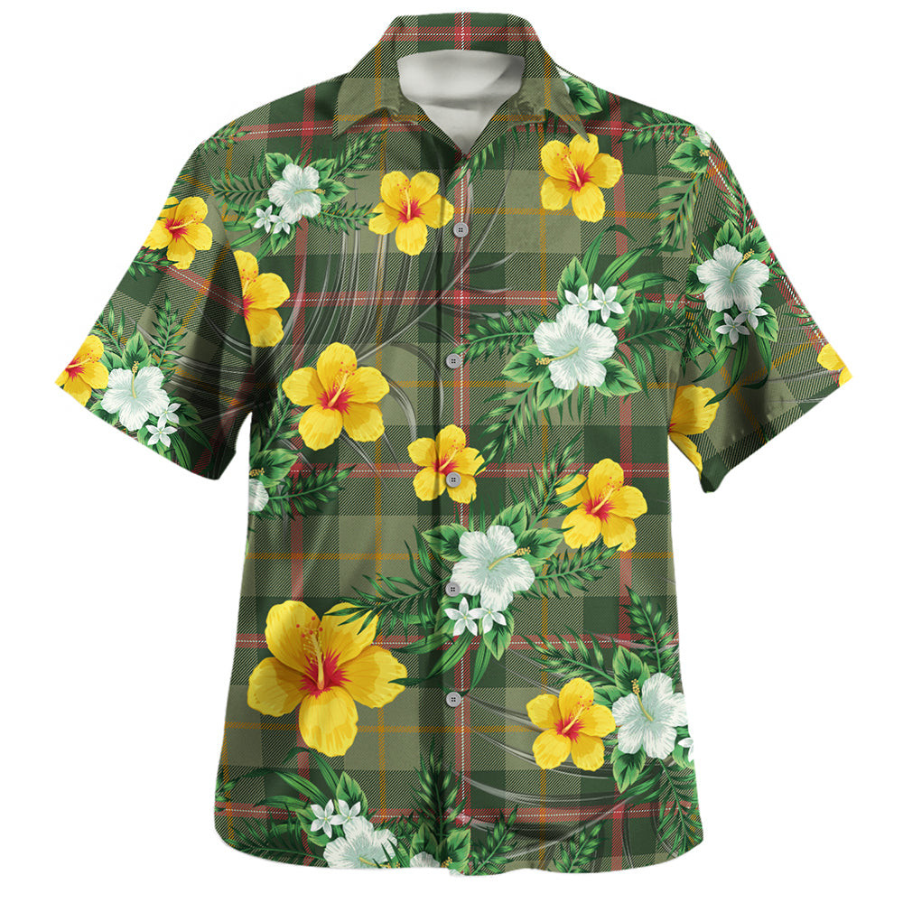Symington Modern Clan Badge Tartan Hawaiian Shirt Summer Vibes Style