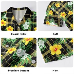 Raeburn Ancient Clan Badge Tartan Hawaiian Shirt Summer Vibes Style