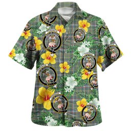 Toshach Weathered Clan Badge Tartan Hawaiian Shirt Summer Vibes Style