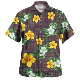 Rae Weathered Clan Badge Tartan Hawaiian Shirt Summer Vibes Style