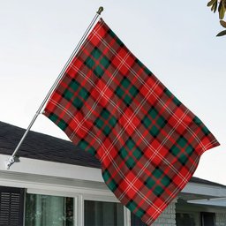 ScotsTee Shop Scottish Nisbet (Nisbit) Modern Clan Crest Tartan Flag - Double-Sided