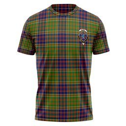 ScotsTee Shop Scottish Bowie Modern Clan Crest Personalized Tartan T-Shirt