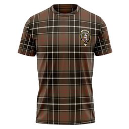 ScotsTee Shop Scottish Cleghorn Weathered Clan Crest Personalized Tartan T-Shirt