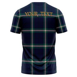 ScotsTee Shop Scottish Cleland Modern Clan Crest Personalized Tartan T-Shirt