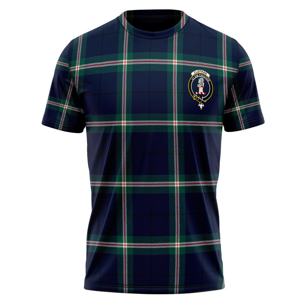 ScotsTee Shop Scottish Cleland Modern Clan Crest Personalized Tartan T-Shirt