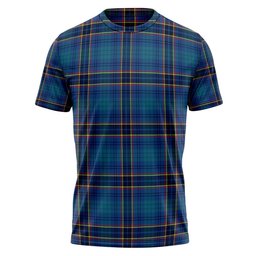 ScotsTee Shop Scottish Dempster Modern Clan Crest Personalized Tartan T-Shirt