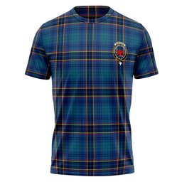 ScotsTee Shop Scottish Dempster Modern Clan Crest Personalized Tartan T-Shirt
