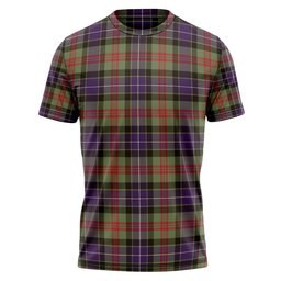 ScotsTee Shop Scottish Curry (Currie) Weathered Clan Crest Personalized Tartan T-Shirt