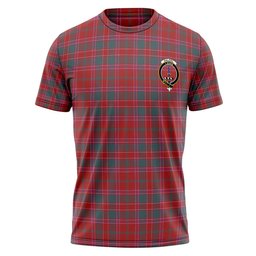 ScotsTee Shop Scottish Dalziel Weathered Clan Crest Personalized Tartan T-Shirt
