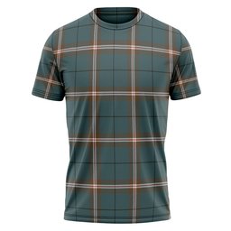 ScotsTee Shop Scottish Cleland Weathered Clan Crest Personalized Tartan T-Shirt