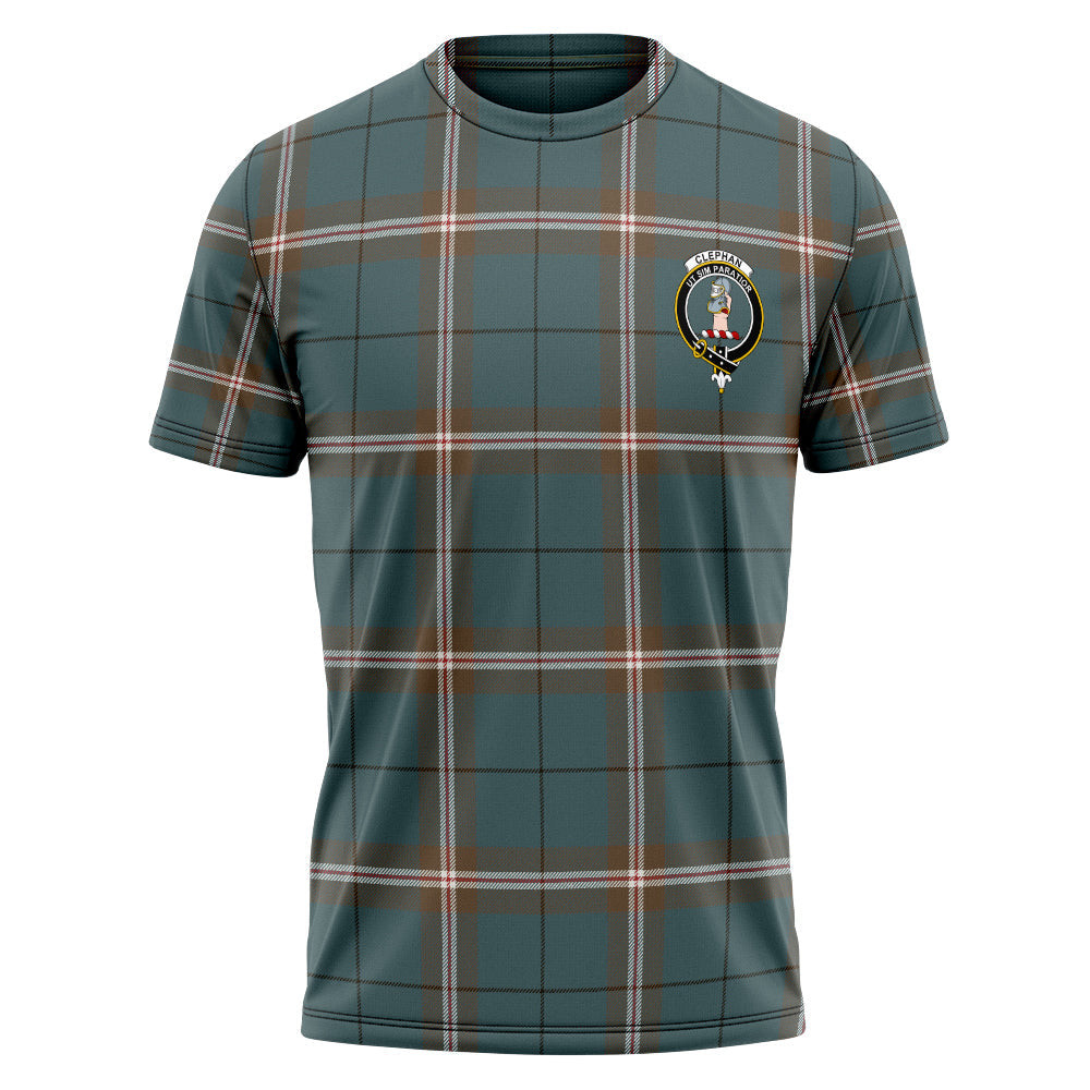 ScotsTee Shop Scottish Cleland Weathered Clan Crest Personalized Tartan T-Shirt