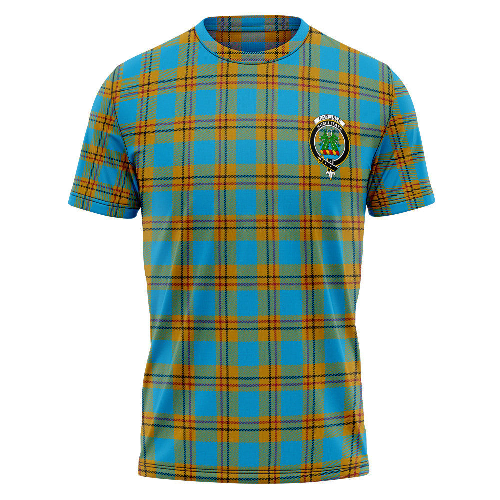 ScotsTee Shop Scottish Carlisle (Carlill) Ancient Clan Crest Personalized Tartan T-Shirt