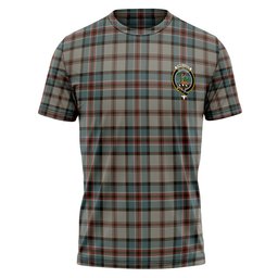 ScotsTee Shop Scottish Dinwoodie Weathered Clan Crest Personalized Tartan T-Shirt