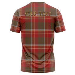 ScotsTee Shop Scottish Brisbane Weathered Clan Crest Personalized Tartan T-Shirt