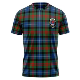 ScotsTee Shop Scottish Curry (Currie) Modern Clan Crest Personalized Tartan T-Shirt