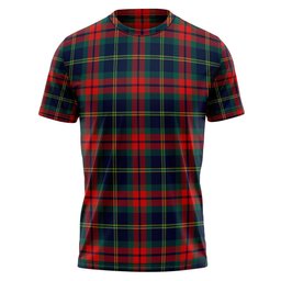 ScotsTee Shop Scottish Harvey Modern Clan Crest Personalized Tartan T-Shirt
